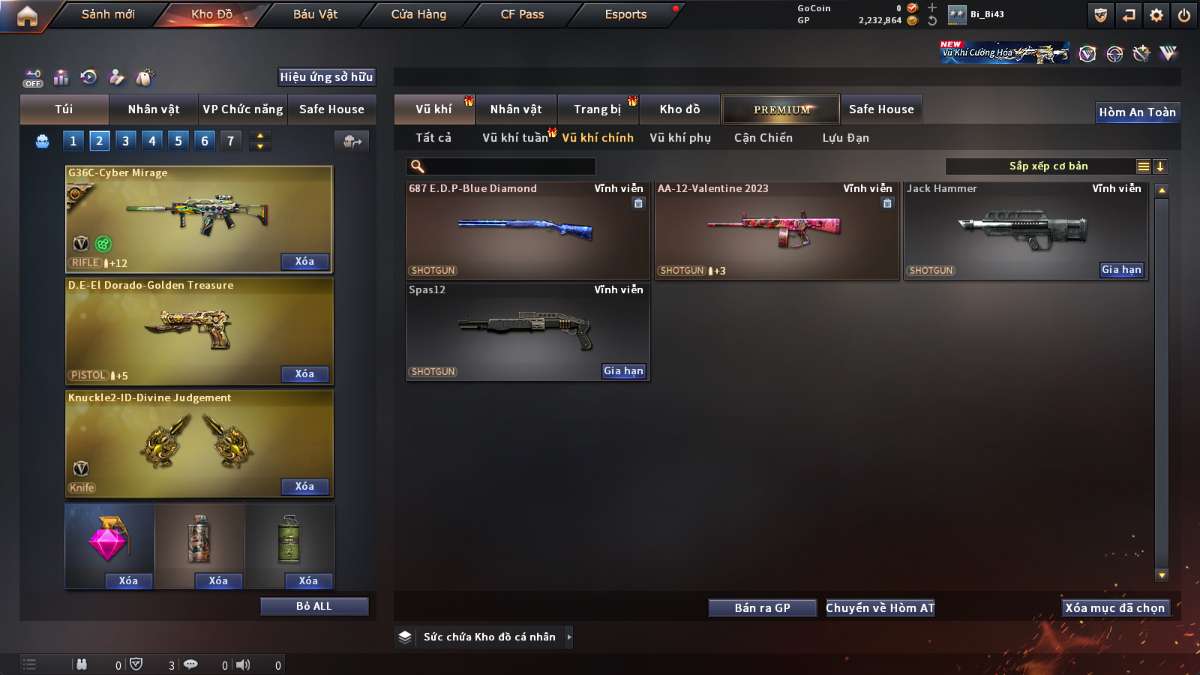 shop acc cf uy tin gia re